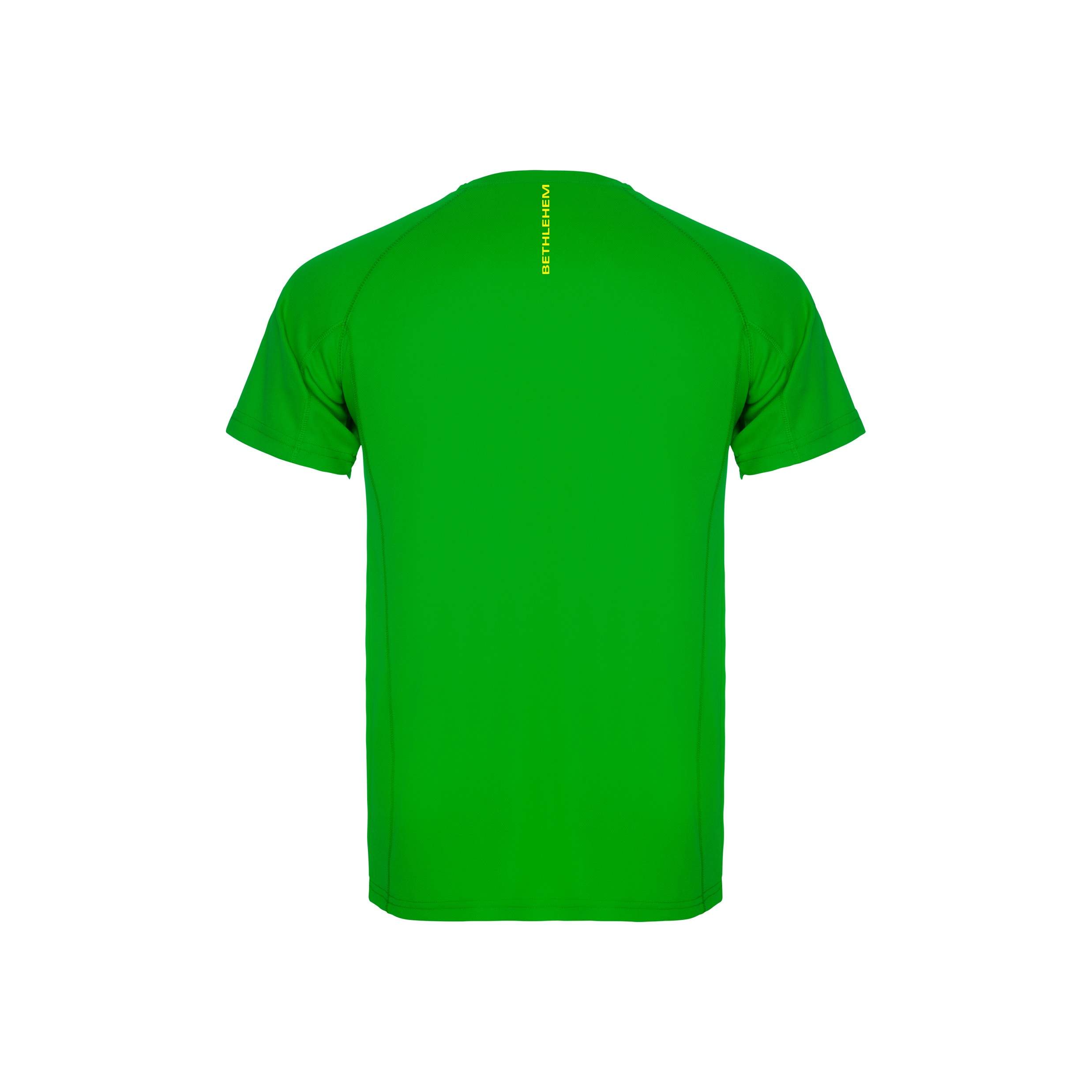 Rückansicht eines grünen Funktionsshirts