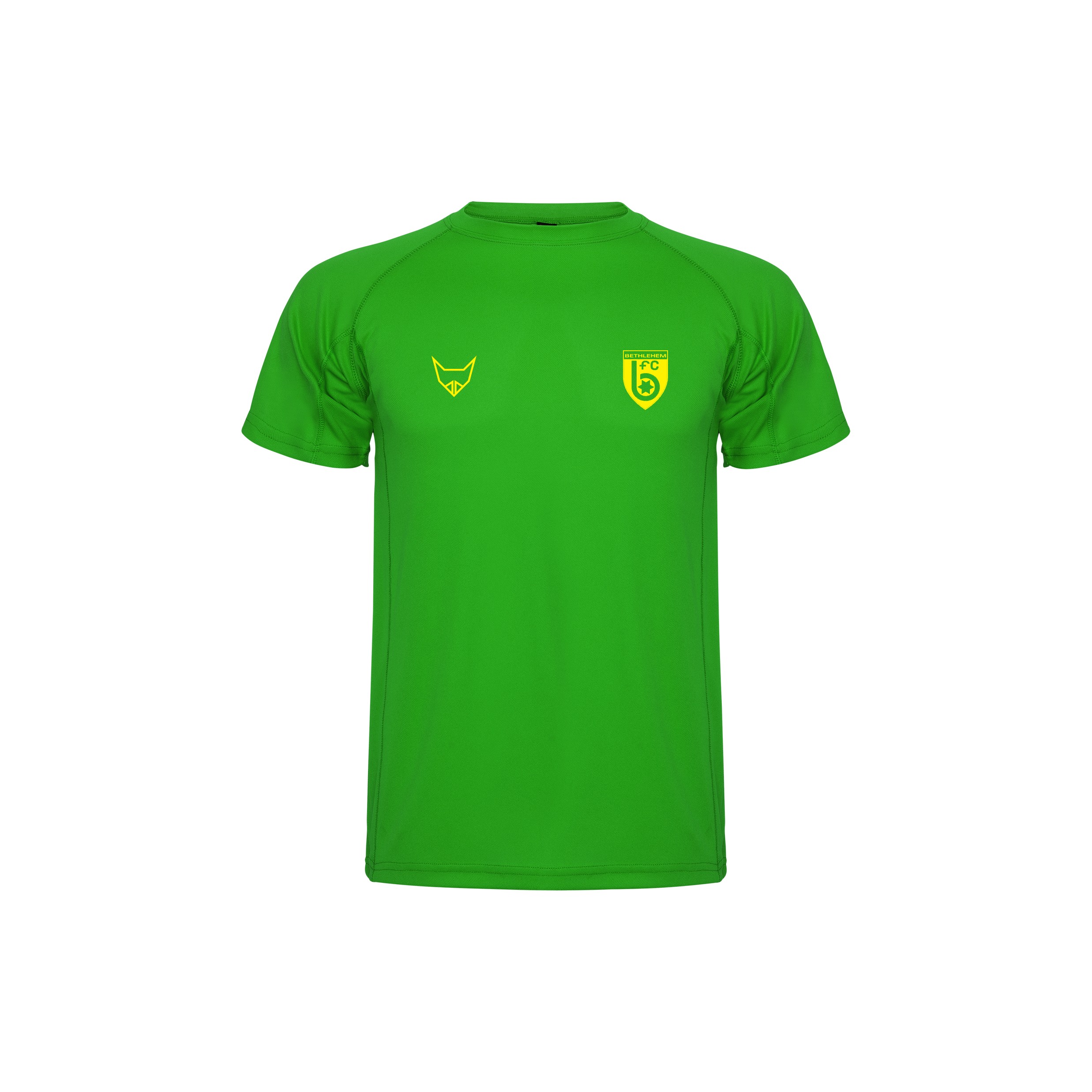 Grünes PRIMEo Shirt Jona Damen Trainingsshirt Frontansicht
