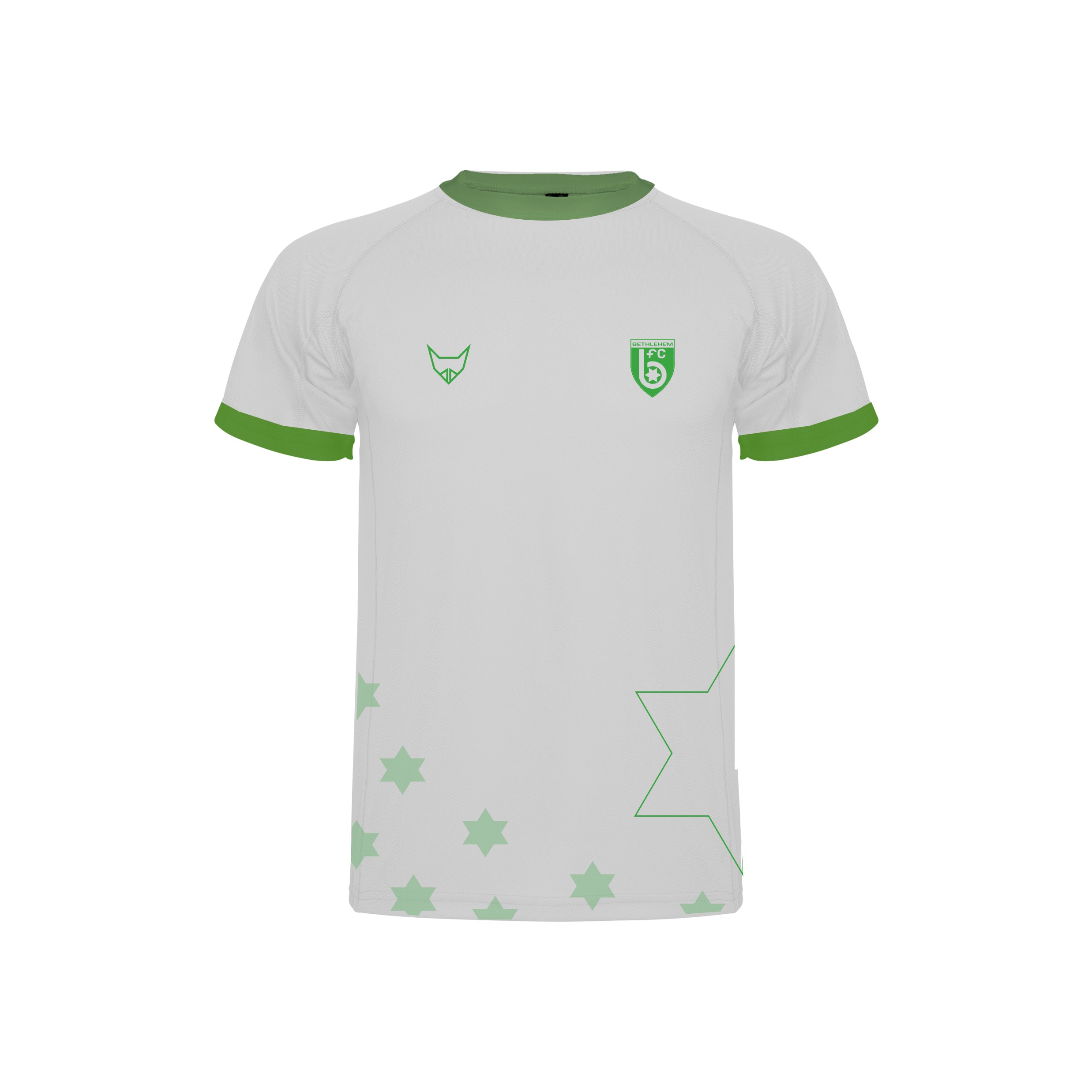 PRIMEo Fussballtrikot Ticino Away für Herren, weiss-grün